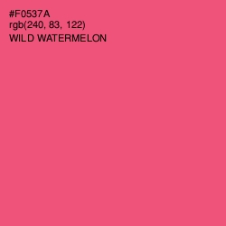 #F0537A - Wild Watermelon Color Image